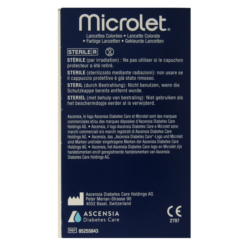 Bayer Microlet lancet gekleurd P6571 1 Stuks