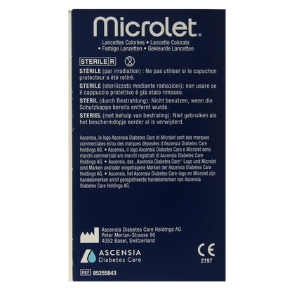Bayer Microlet lancet gekleurd P6571 1.00 Stuks