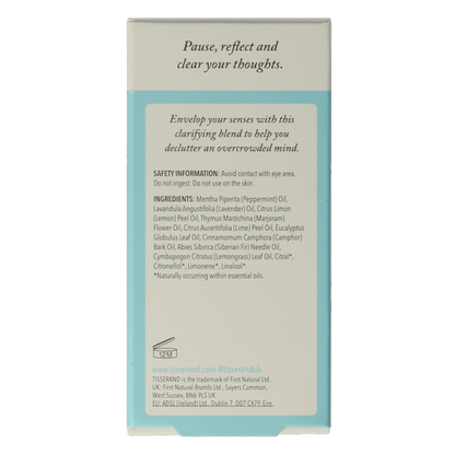 Tisserand Diffuser oil mind clear 9 Milliliter
