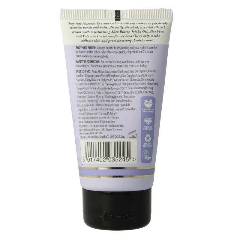 Tisserand Handcreme lavendel & neroli 75 Milliliter