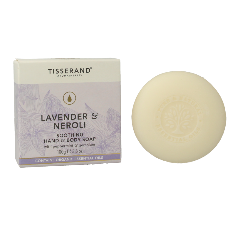 Tisserand Zeep lavendel & neroli 100 Gram