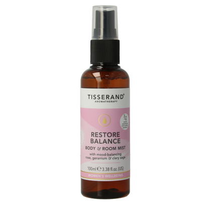 Tisserand Restore balance body en room mist 100 Milliliter