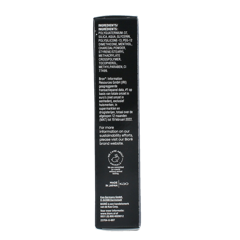 Biore Diep reinigende poriestrips houtskool 6 Stuks