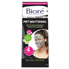 Biore Zelfverwarmend 1 minuut masker  4 Stuks