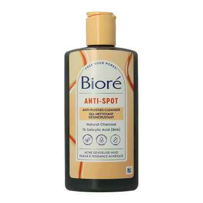 Biore Anti spot cleanser houtskool 200.00 Milliliter