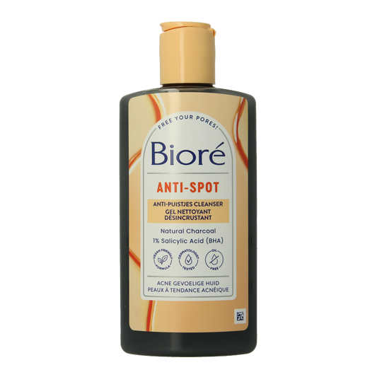 Biore Anti spot cleanser houtskool 200 Milliliter