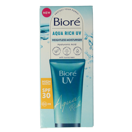 Biore Aqua moisturiser rich weightless SPF30 UV 50 Milliliter