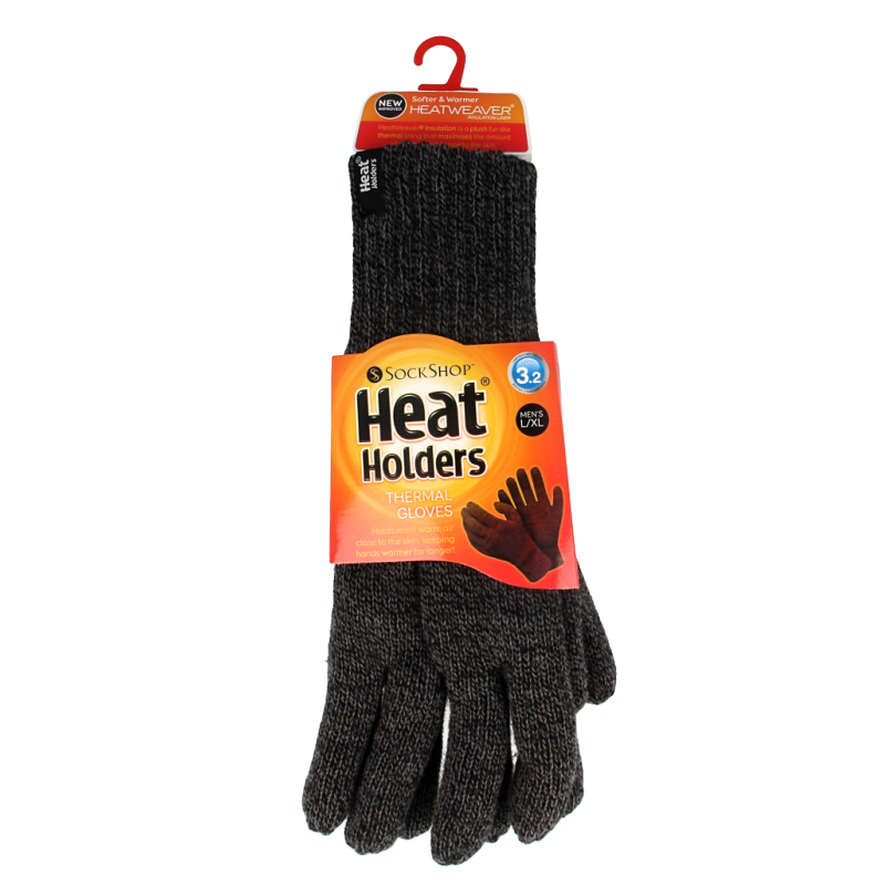 Heat Holders Flat knit gloves L/XL charcoal 1 Paar