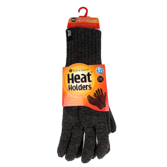 Heat Holders Flat knit gloves L/XL charcoal 1 Paar