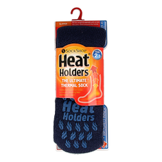Heat Holders Mens slipper socks maat 6-11 deep blue 1 Paar