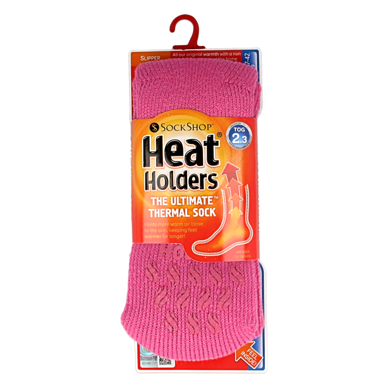 Heat Holders Ladies slipper socks maat 4-8 candy 1 Paar
