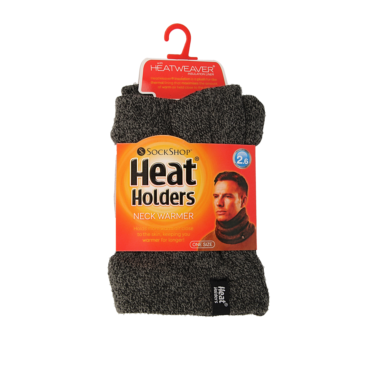 Heat Holders Mens neck warmer one size charcoal 1 Stuks