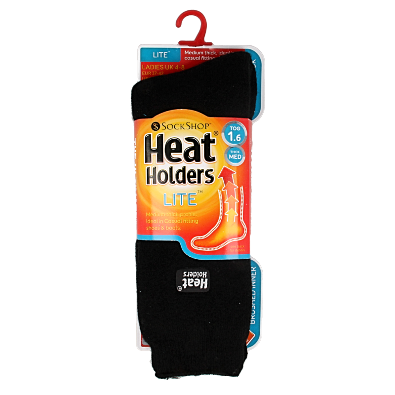 Heat Holders Ladies socks lite maat 4-8 black 1 Paar