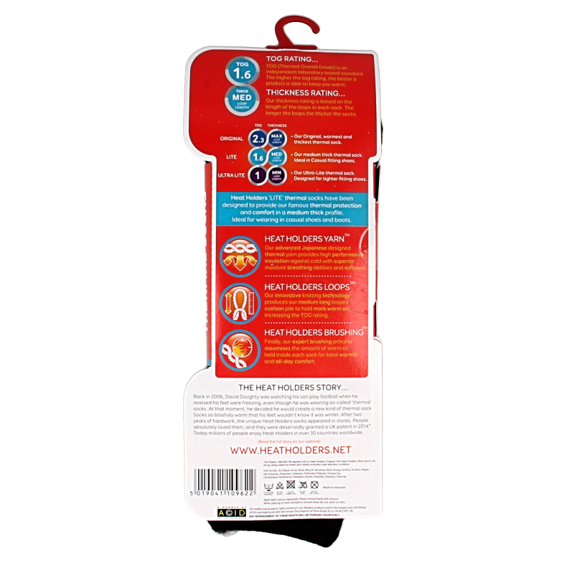 Heat Holders Ladies socks lite maat 4-8 black 1 Paar