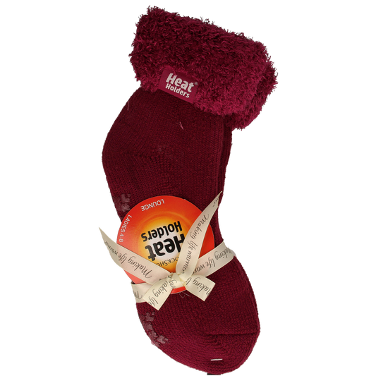 Heat Holders Ladies lounge socks maat 4-8 (37-42) plum 1.00 Paar