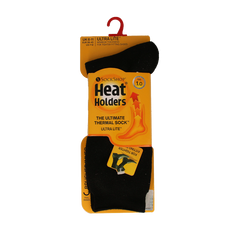 Heat Holders Mens sock ultra lite maat 6-11 black 1 Paar