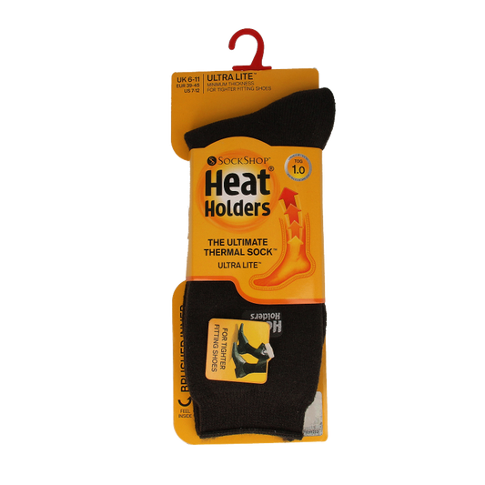 Heat Holders Mens socks ultra lite maat 6-11 charcoal 1 Paar