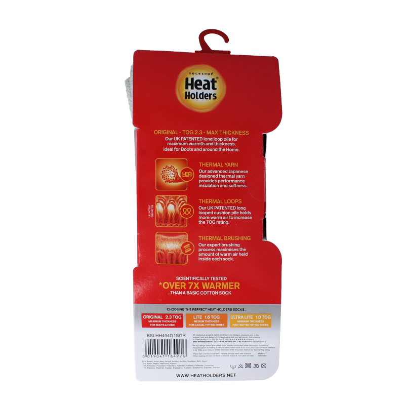 Heat Holders Original socks 37-42 silver/grey 1 Paar