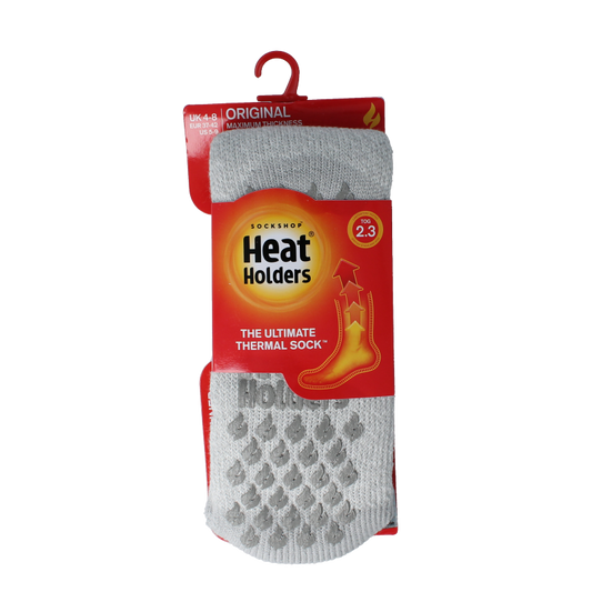 Heat Holders Anti slip socks silver grey 37-42 1 Paar