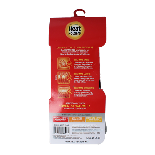 Heat Holders Anti slip socks silver grey 37-42 1 Paar