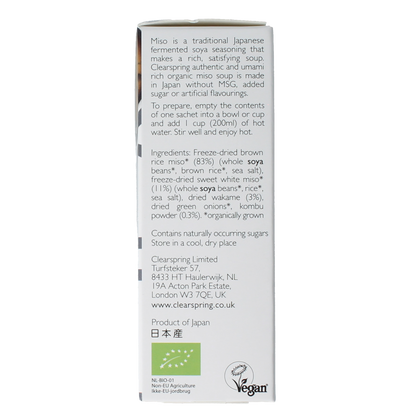 Clearspring Misosoup instant bio 40.00 Gram