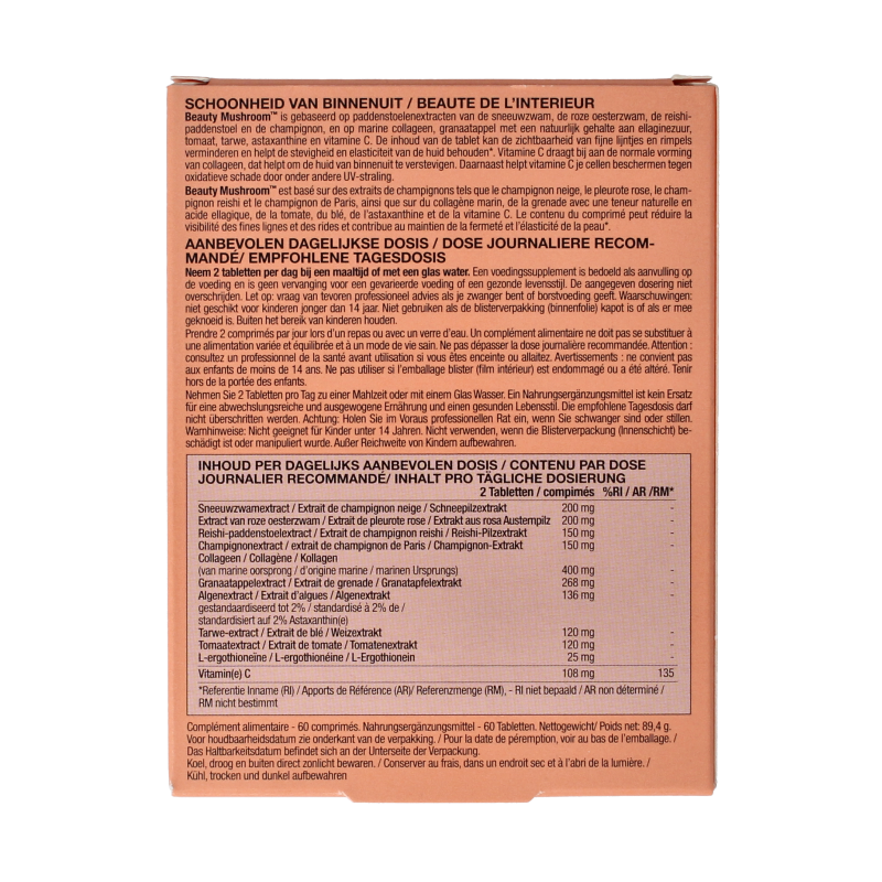 New Nordic Beauty mushroom 60 Tabletten