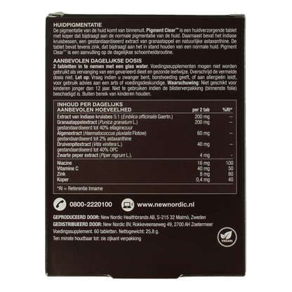 New Nordic Skin care pigment clear 60.00 Tabletten