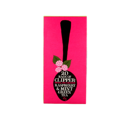 Clipper Framboos mint green tea bio 20.00 Zakjes
