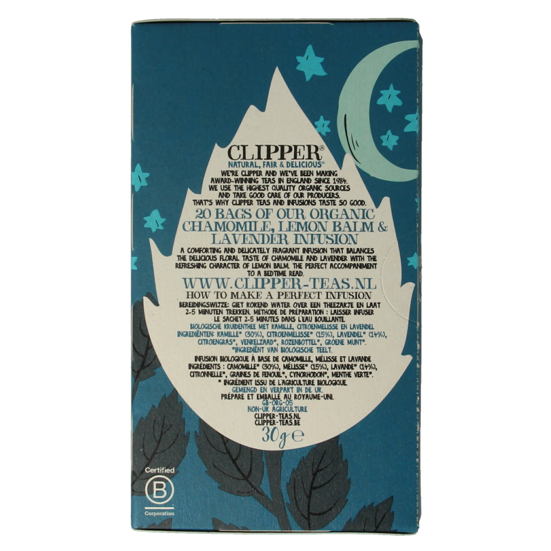 Clipper Snore & peace bio 20 Zakjes