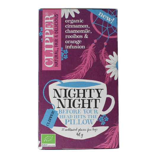 Clipper Kruidenthee nighty night bio 20 Zakjes