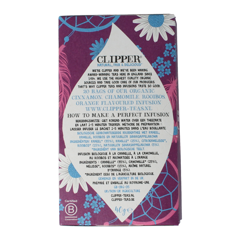 Clipper Kruidenthee nighty night bio 20 Zakjes