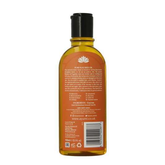 Ayumi Pure flax seed oil cold pressed 150.00 Milliliter