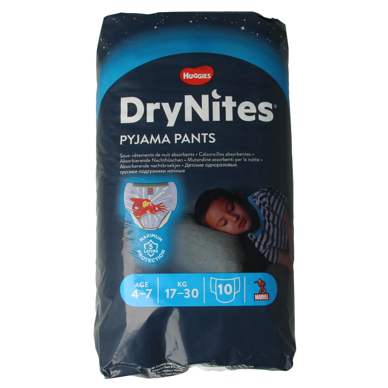 Huggies Drynites boy 4-7 jaar 10 Stuks