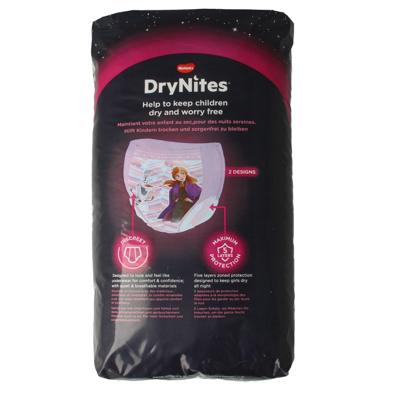 Huggies Drynites girl 4-7 jaar 10 Stuks
