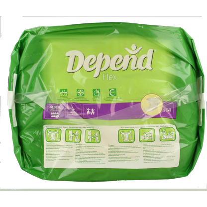 Depend Flex super+ maat L 14.00 Stuks