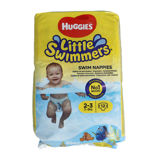 Huggies Little swimmers luiers 2-3 3-7 kg 12 Stuks