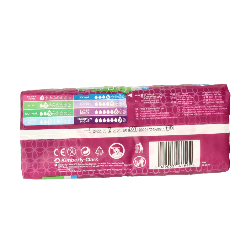 Depend Extra 4-in-1 10 Stuks