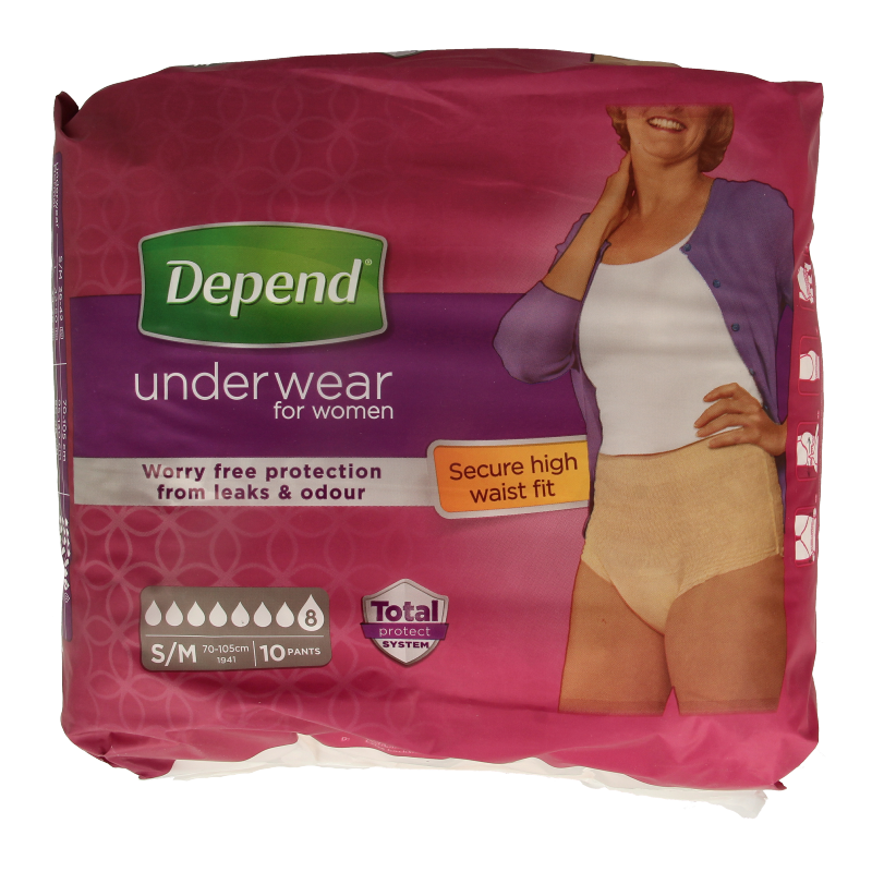Depend Pants female super maat S/M 10 Stuks