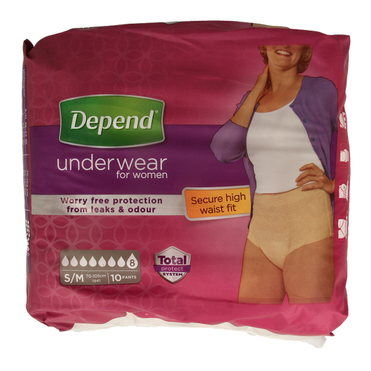 Depend Pants female super maat S/M 10 Stuks