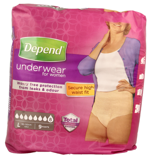Depend Pants super maat L 9 Stuks
