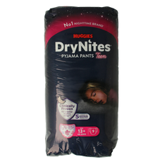 Huggies Drynites teen 13+kg girl 9 Stuks