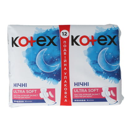 Kotex Ultra soft duo 12.00 Stuks