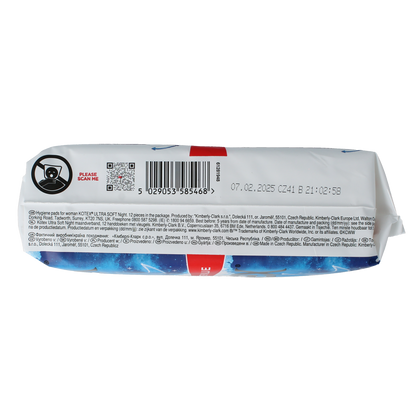 Kotex Ultra soft duo 12.00 Stuks