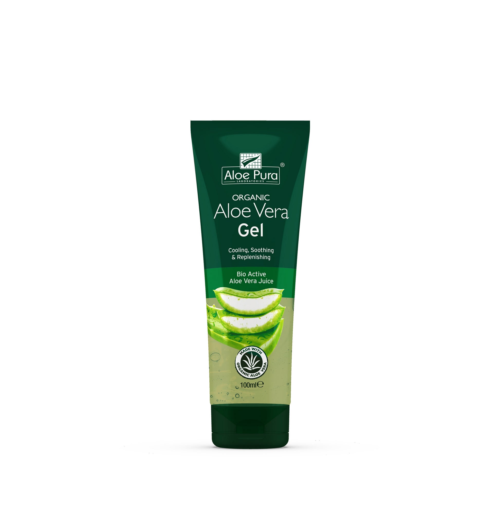 Optima Aloe pura aloe vera gel organic original 100 Milliliter