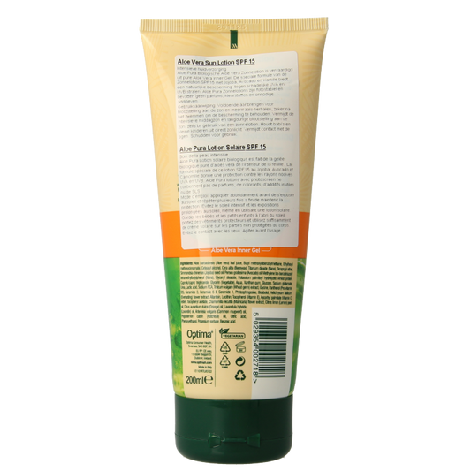 Optima Aloe pura sunprotect F15 aloe vera organic 200 Milliliter