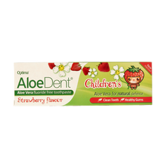 Aloe Dent Tandpasta aloe vera kinder fluor free 50 Milliliter