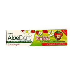 Aloe Dent Tandpasta aloe vera kinder fluor free 50 Milliliter