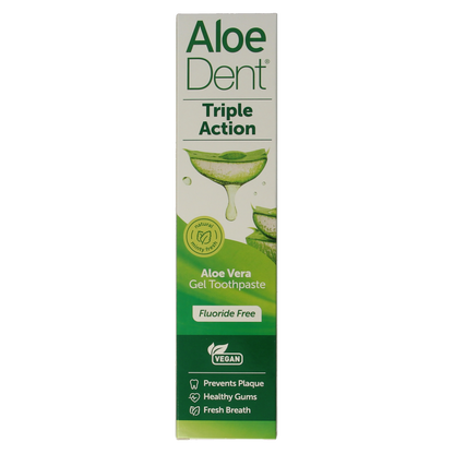 Optima Tandpasta aloe vera triple action fluor free 100.00 Milliliter