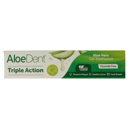 Optima Tandpasta aloe vera triple action fluor free 100.00 Milliliter
