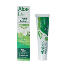 Aloe Dent Tandpasta aloe vera triple action with fluor 100 Milliliter